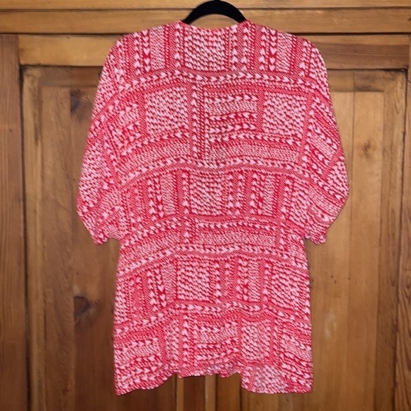 Victoria Secret Red & White Heart Kimono/ Cardigan OS - Picture 4 of 13